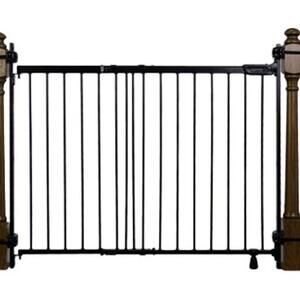 Summer Metal Banister & Stair Safety Baby Gate, 31'-46' Wide, 32.5' Black